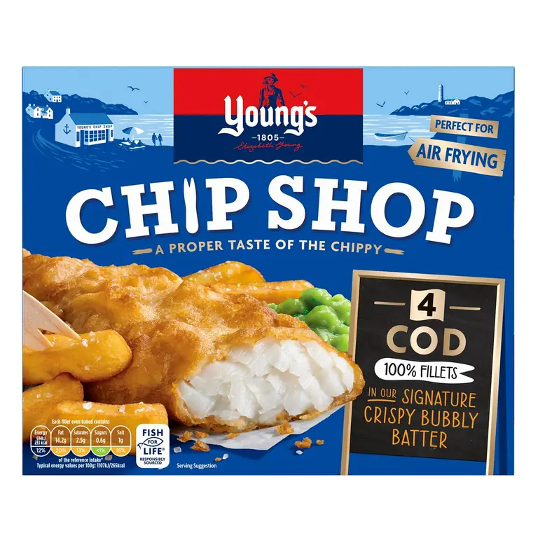 Chip Shop Large Cod Fillets 400g