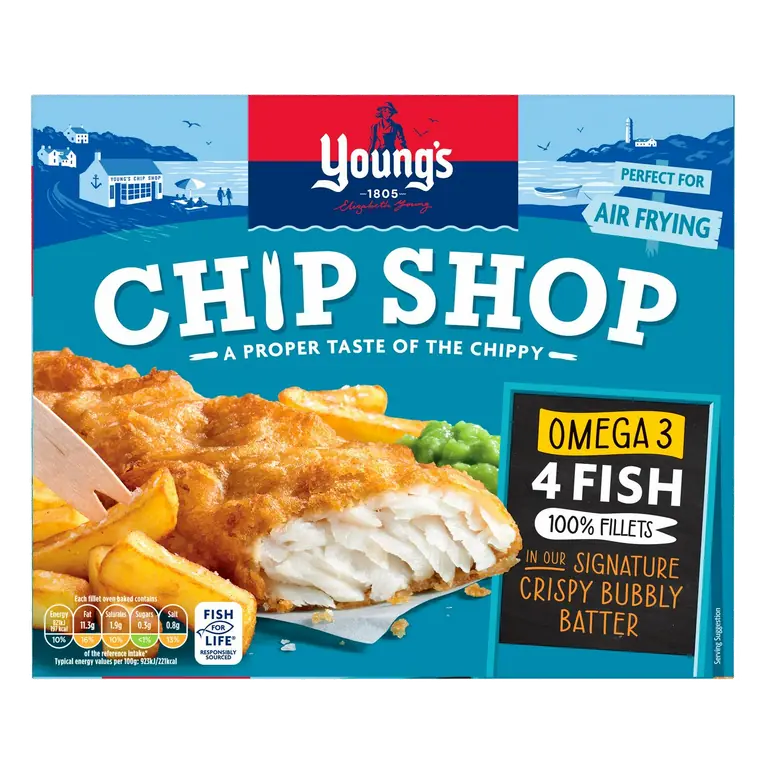 Chip Shop Omega 3 Fish Fillets x4 400g