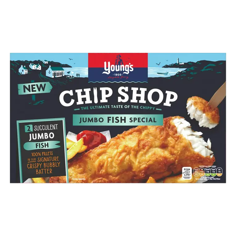 Chip Shop Succulent Jumbo Fish x2 480g