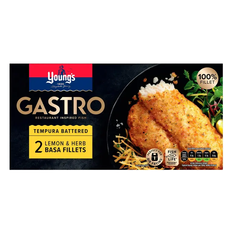 Gastro Basa Fillets, Lemon & Herb Battered 310g