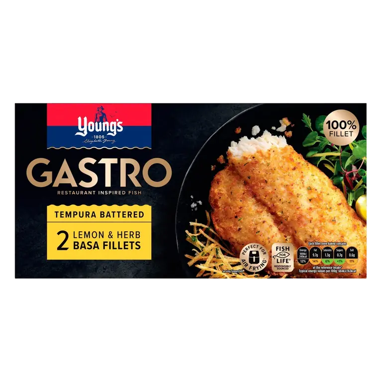 Gastro Tempura Battered 2 Lemon & Herb Basa Fillets