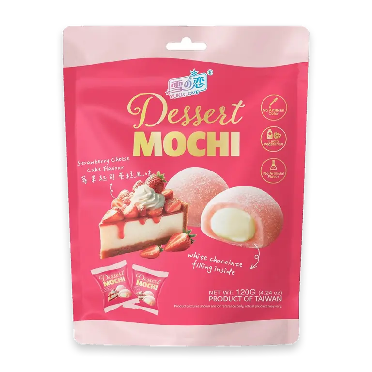 Dessert Mochi Strawberry Cheesecake