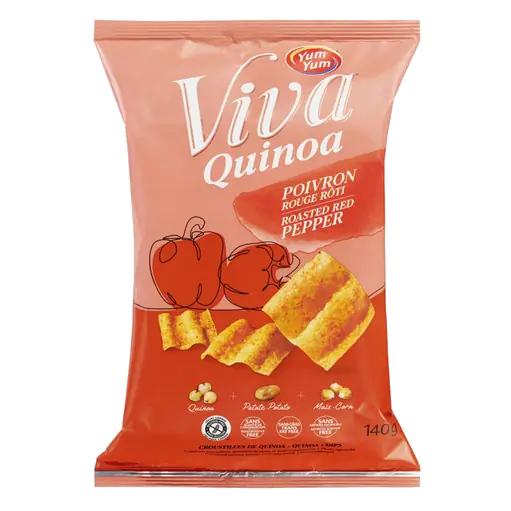 Viva Quinoa Chips Roasted Red Pepper 140 g