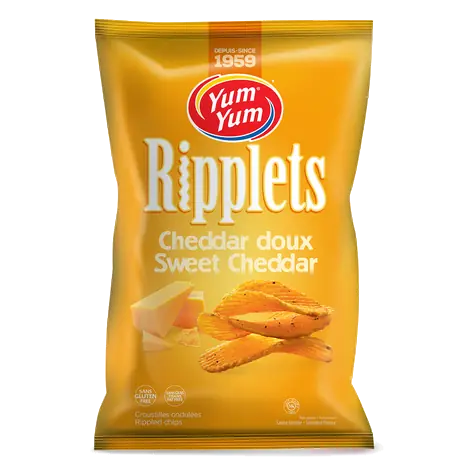 Ripplets Chips Sweet Cheddar 200 g