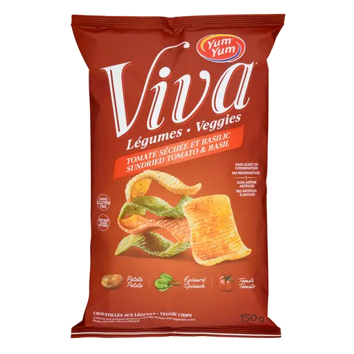 Viva Veggies Chips Sundried Tomato & Basil 150 g
