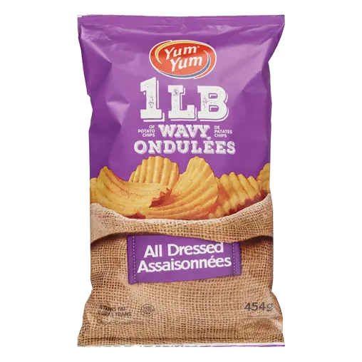 Wavy Potato Chips All Dressed 454 g