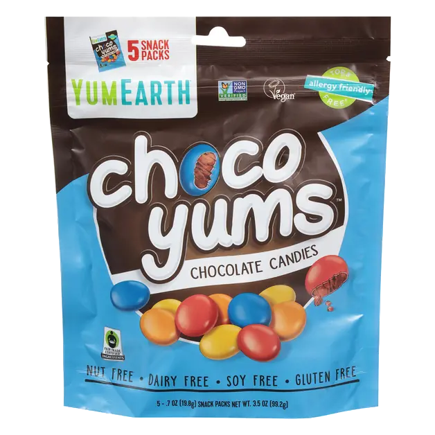 Gluten & Dairy Free Vegan Choco Yums Chocolate Candies - 5 ct