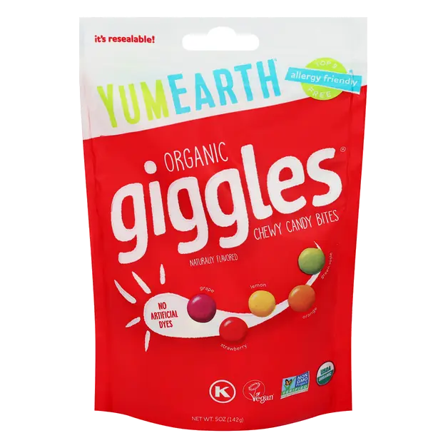 Organic Gluten Free Vegan Giggles Chewy Candy Bites