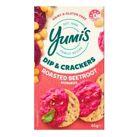 Dip & Crackers Beetroot Hommus