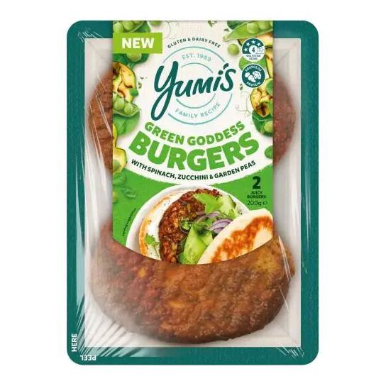 Veggie Burgers Green Goddness