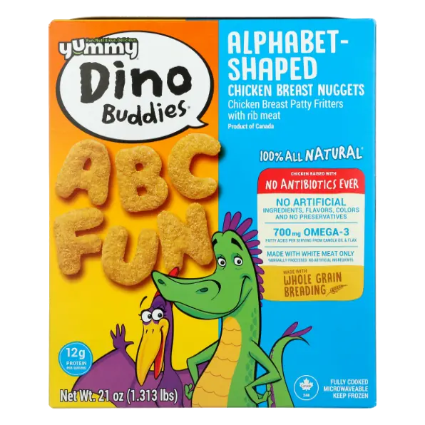 Chicken Breast Alphabet-Shaped Nuggets