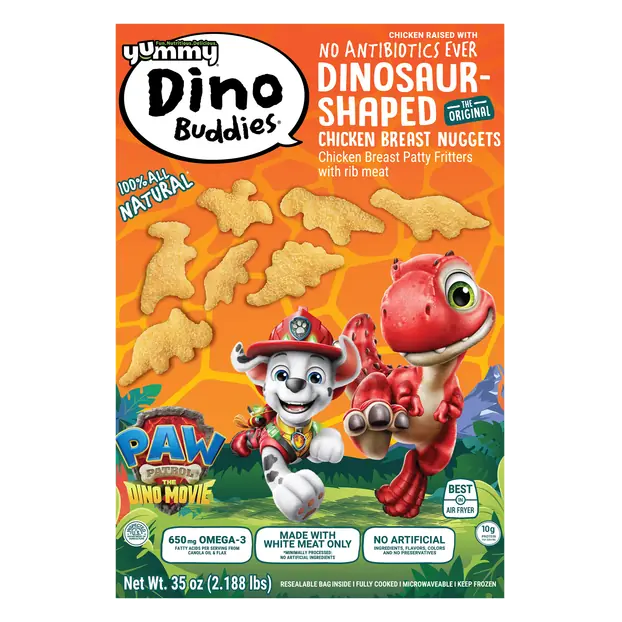Dino Buddies Dinosaur Breaded Chicken Breast Nuggets Frozen