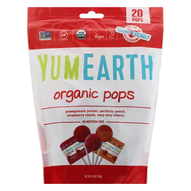 YumEarth Organic Pops 20 Each