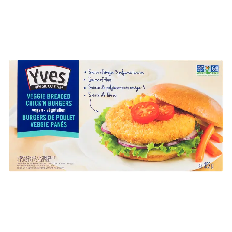 Breaded Chick'n Burgers 352 g (frozen)