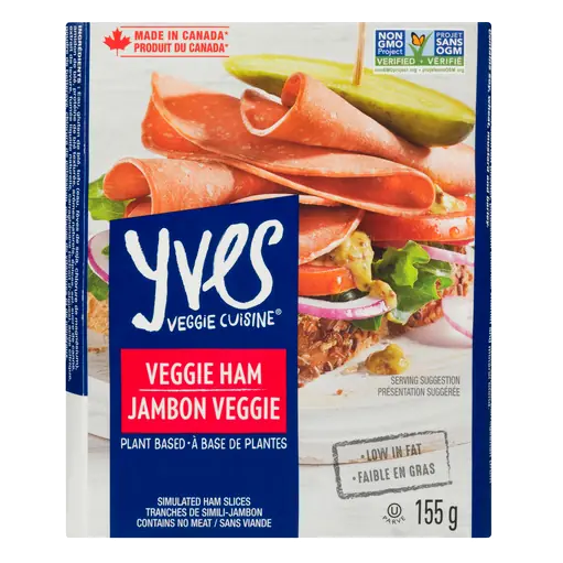 Plant Based Low Fat Veggie Ham Slices 155 g