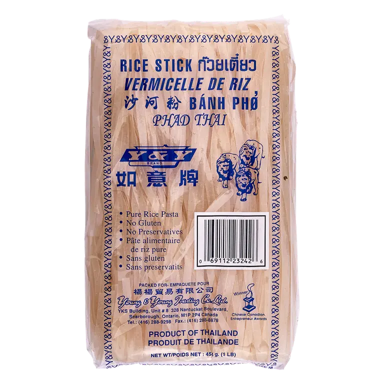 Y & Y Gluten-Free Rice Sticks Medium 454 g