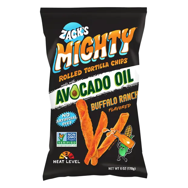 Mighty Buffalo Ranch Avocado Oil Rolled Tortilla Chips
