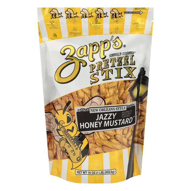 Jazzy Honey Mustard New Orleans Style Pretzel Stix