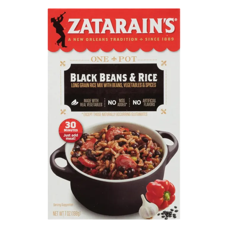 Black Beans & Rice Long Grain Rice Mix with Beans, Vegetables & Spices