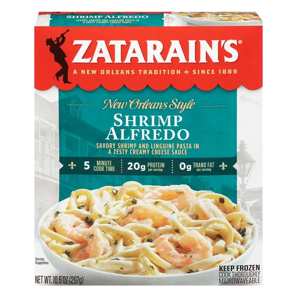 New Orleans Style Shrimp Alfredo 20g Protein Frozen Meal