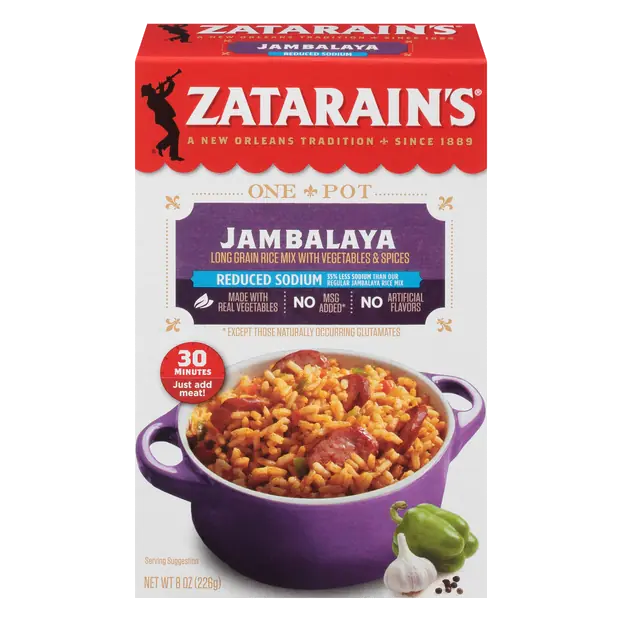 One Pot Reduced Sodium Jambalaya Rice Mix