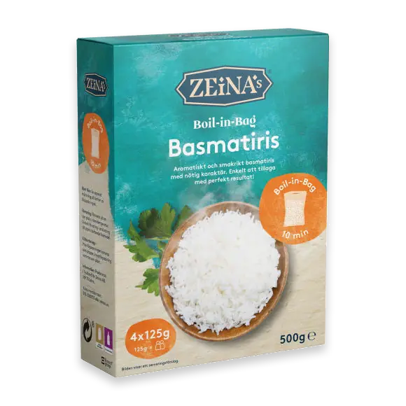 Basmatiris Boil-in-bag 4x125g