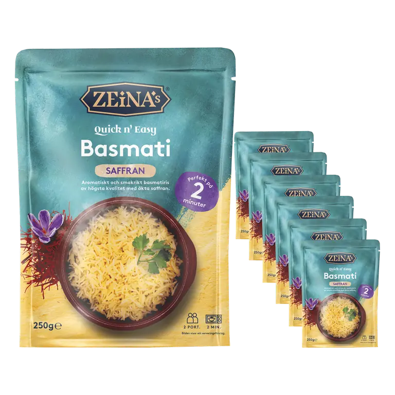 Basmatiris Saffran 6-pack