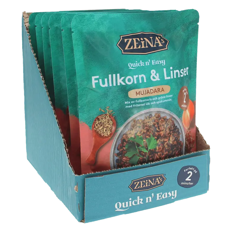 Fullkornsris & Linser Mujadra 6-pack