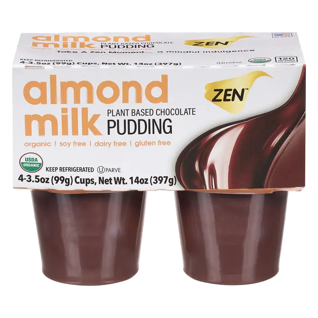 Organic Plant-Based Dairy Free Almondmilk Chocolate Pudding - 4 ct