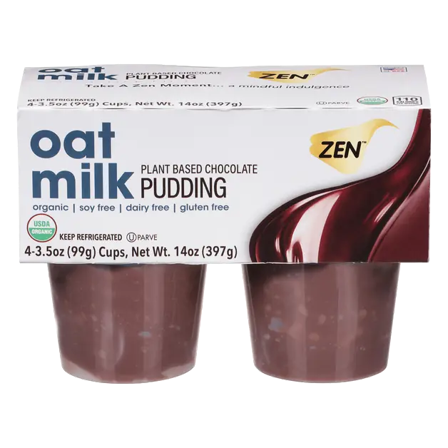 Organic Plant-Based Dairy Free Oatmilk Chocolate Pudding - 4 ct