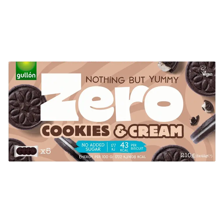 Gullon Zero Cookies & Cream 5 x 42g (210g)