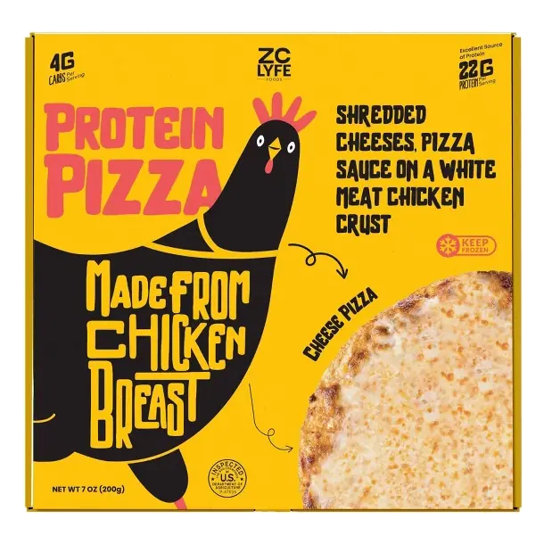 ZeroCarb LYFE High Protein Low Carb Gluten Free Thin Crust Cheese Pizza, 7.0oz