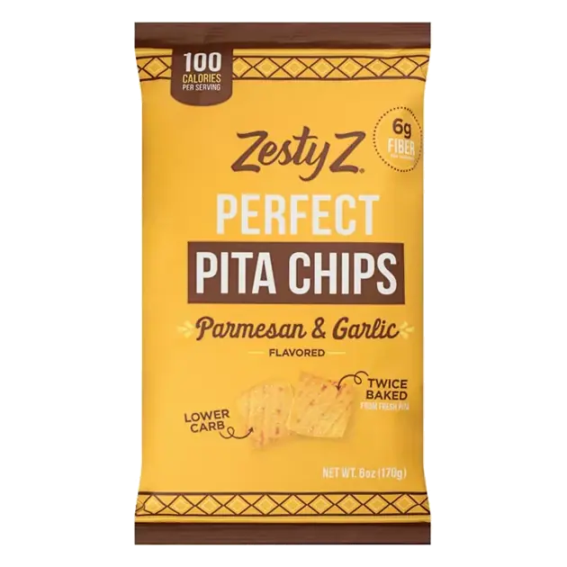 Perfect Parmesan & Garlic Flavored Pita Chips