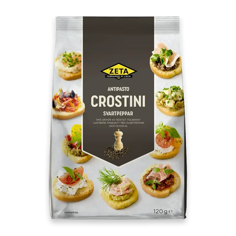 Crostini Svartpeppar 120g