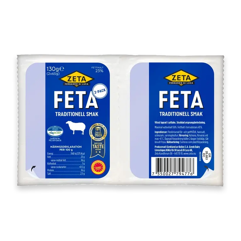 Fetaost 65g 2-pack
