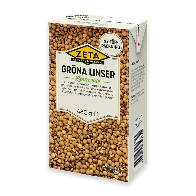 Gröna linser 480g