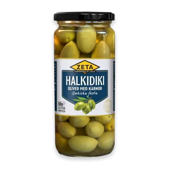 Halkidiki Oliver med Kärnor Grekiska Fasta