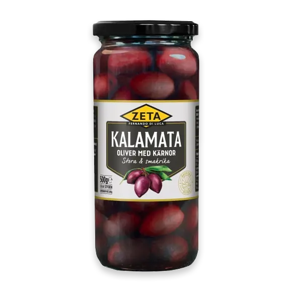 Kalamata Oliver med Kärnor Stora & Smakrika
