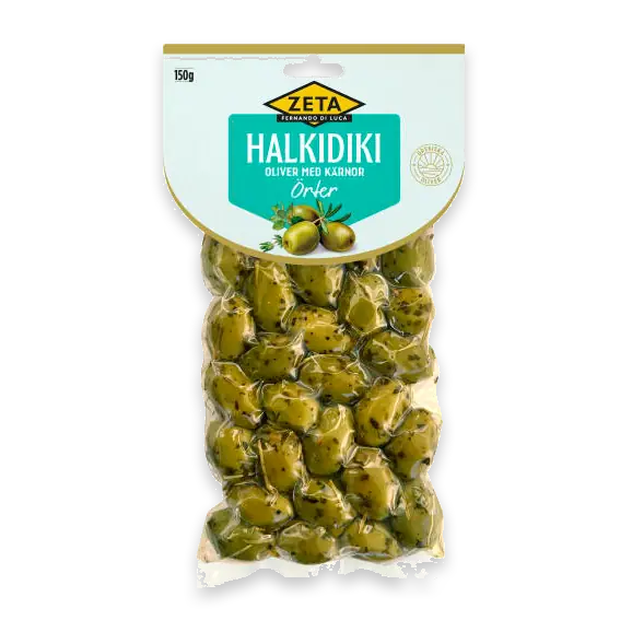 Örter Halkidiki Oliver med Kärnor