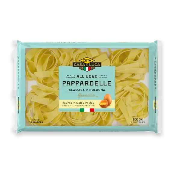 Pappardelle Ägg Pasta
