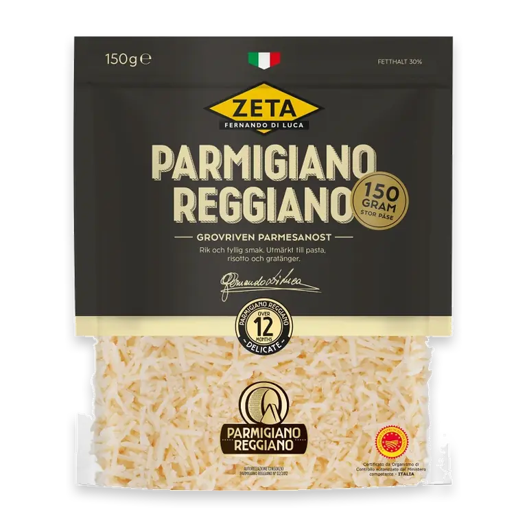 Parmesan Grovriven 150g Parmigiano Reggiano