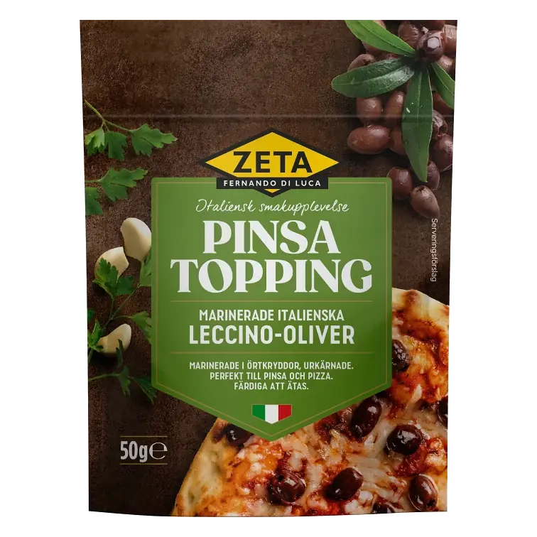 Pinsatopping Leccino Oliver 50g