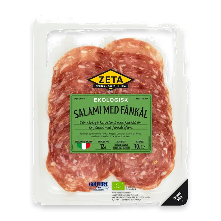 Salami Fänkål Ekologisk 70g