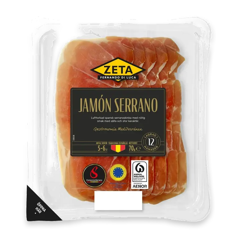 Skinka Lufttorkad Jamón Serrano 70g
