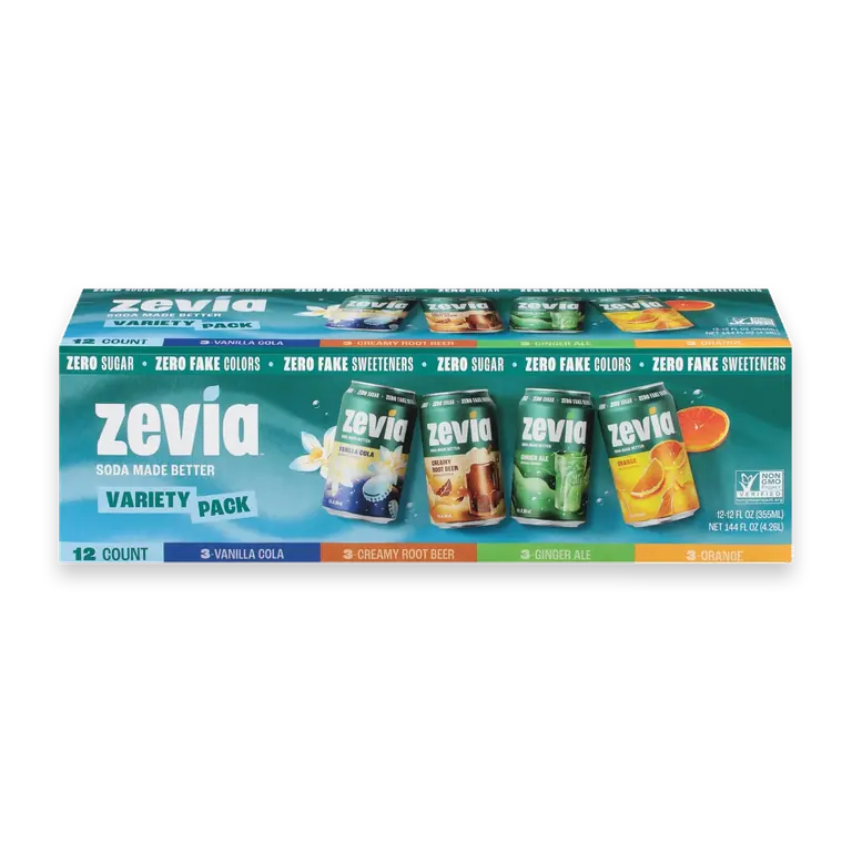 Zero-Sugar Soda Cans Variety Pack